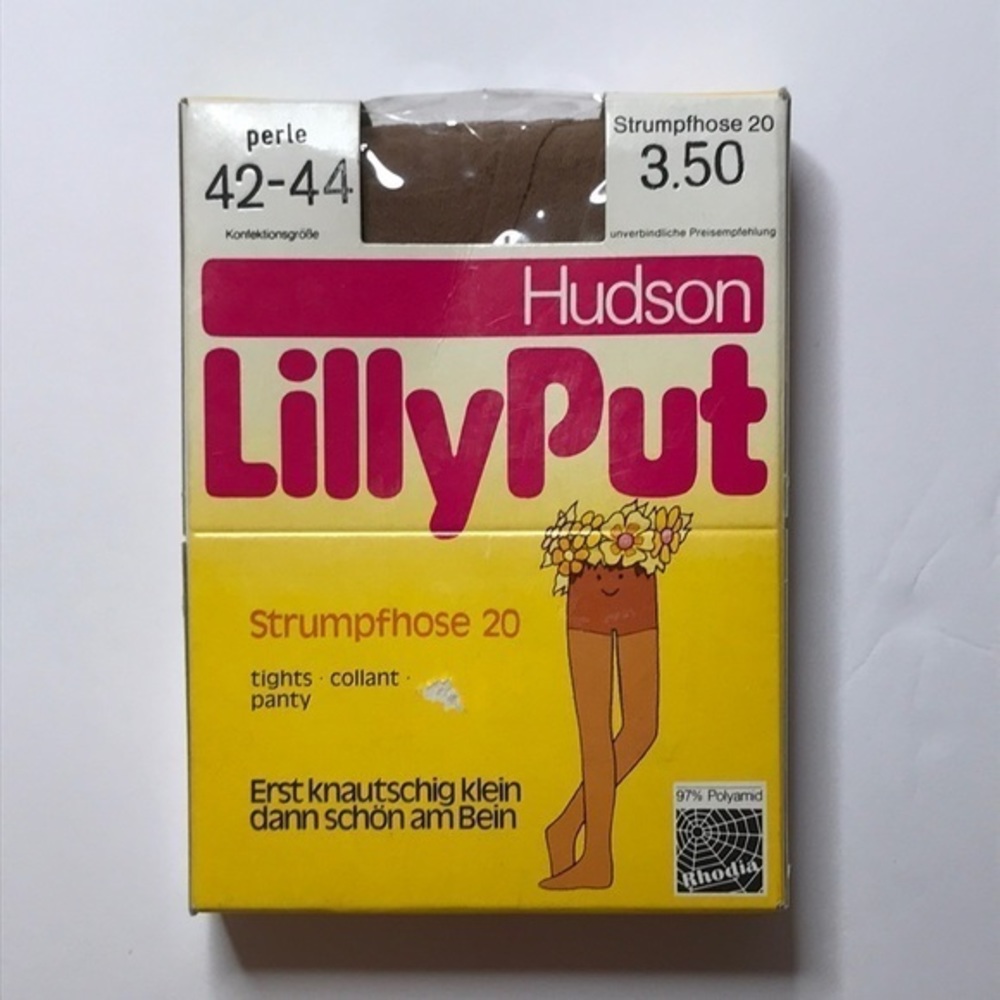NIB Hudson Lilly‎ Put Tights perle size 42-44 3.50 97% polyamid